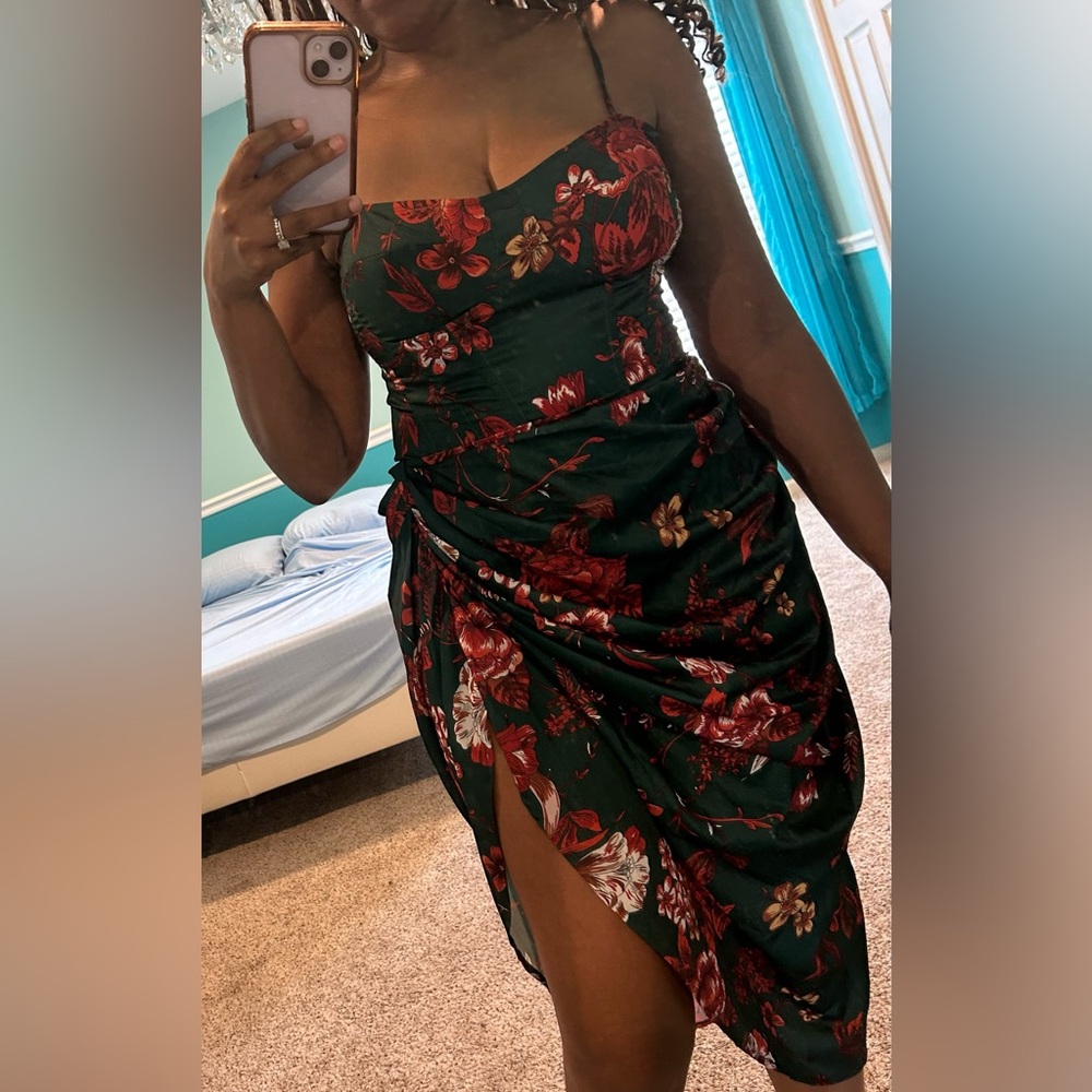 Floral Green and Red pretty little thing set